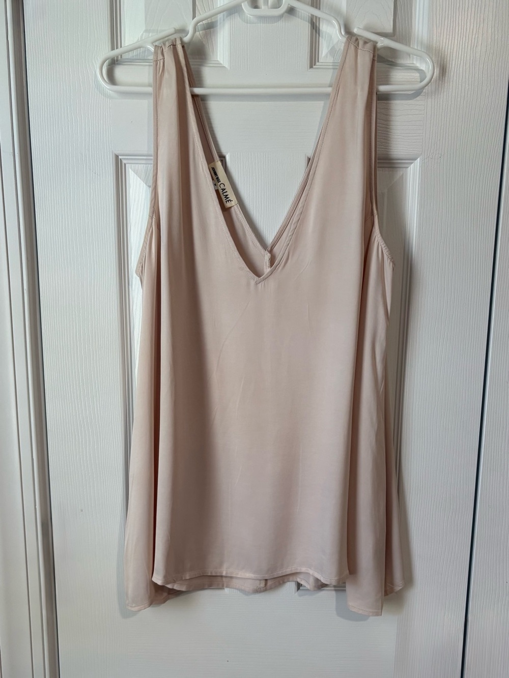 Johnny Was from the Calmé Collection double V-Neck Style draped tank size M, $40